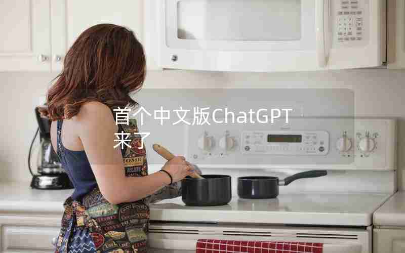 首个中文版ChatGPT来了