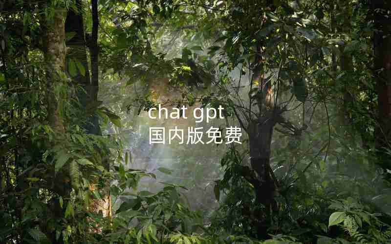 chat gpt 国内版免费