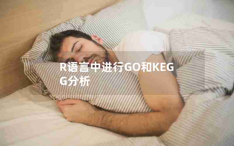 R语言中进行GO和KEGG分析