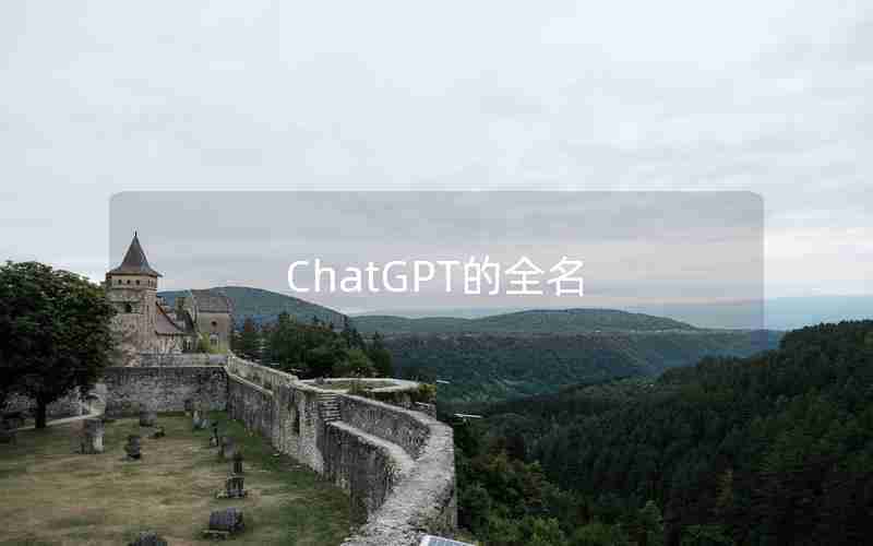 ChatGPT的全名(chatGPT翻成中文叫什么)