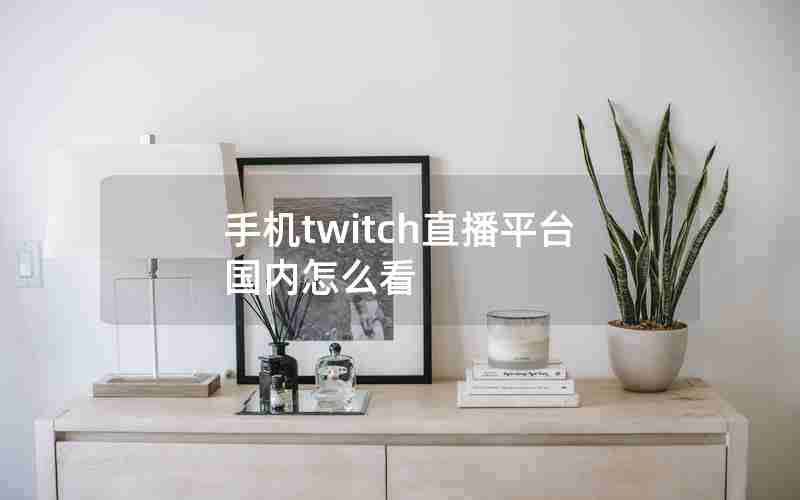 手机twitch直播平台国内怎么看