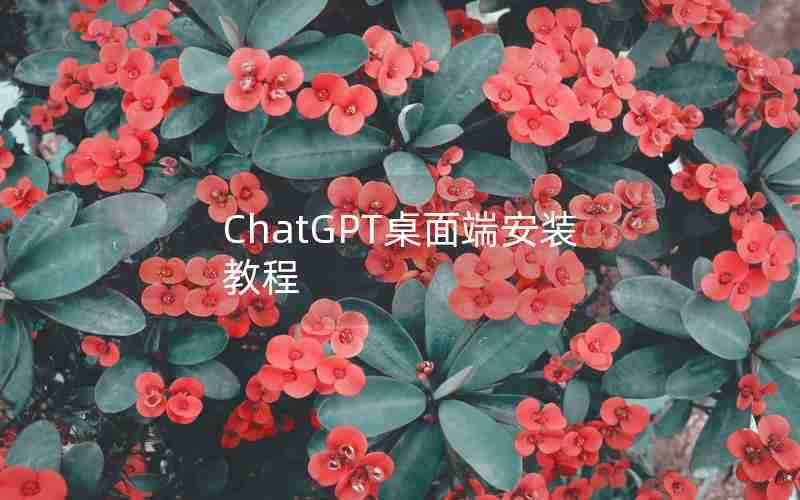 ChatGPT桌面端安装教程