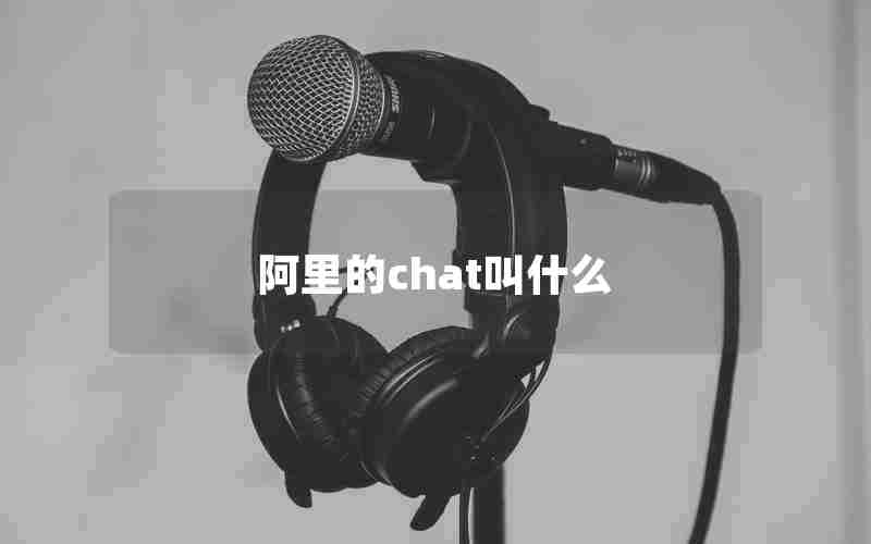 阿里的chat叫什么