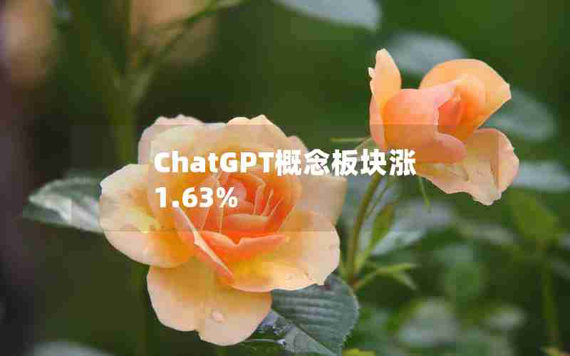 ChatGPT概念板块涨1.63%