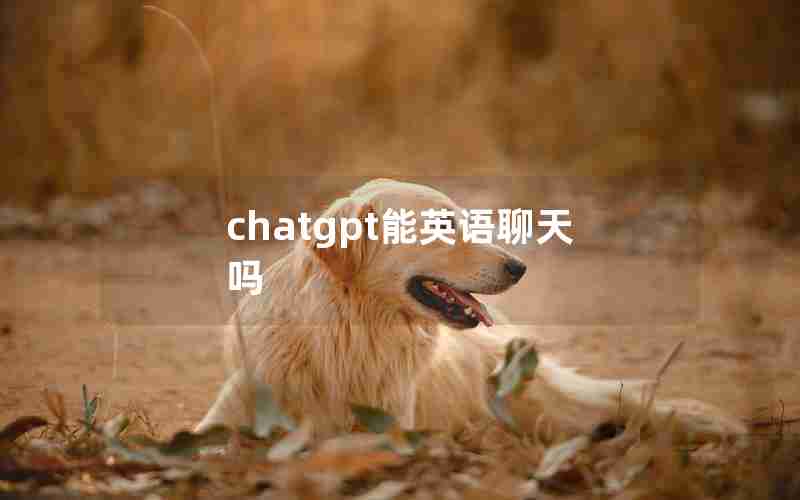 chatgpt能英语聊天吗