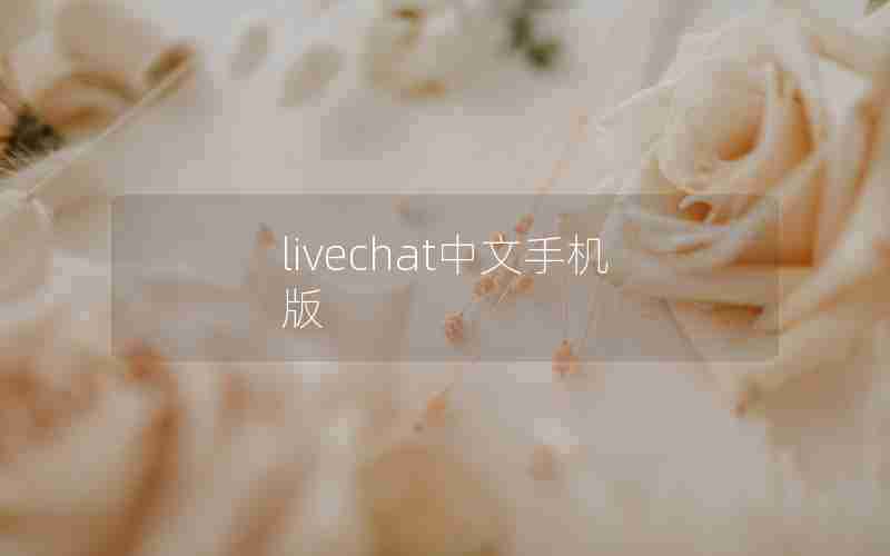 livechat中文手机版
