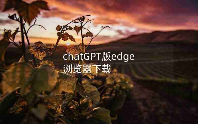 chatGPT版edge浏览器下载