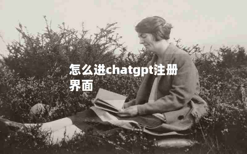 怎么进chatgpt注册界面