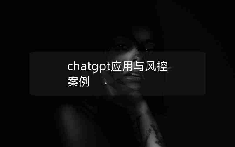 chatgpt应用与风控案例