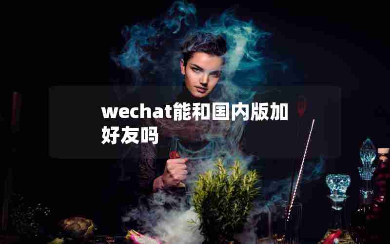 wechat能和国内版加好友吗