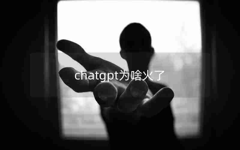 chatgpt为啥火了