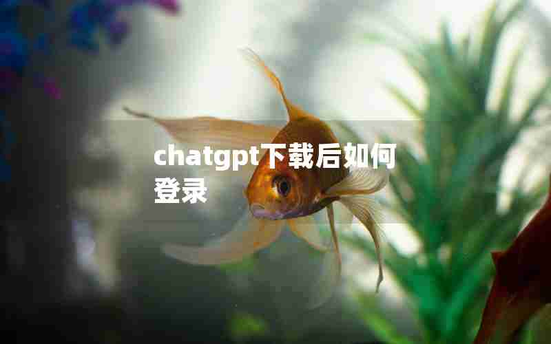 chatgpt下载后如何登录