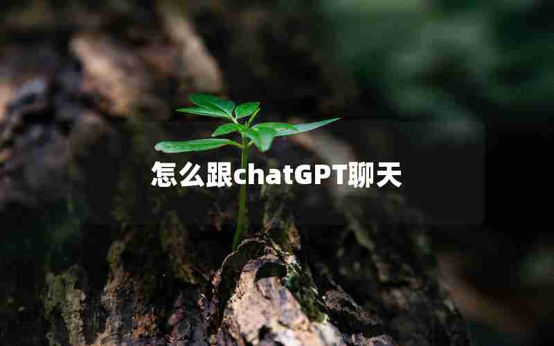 怎么跟chatGPT聊天