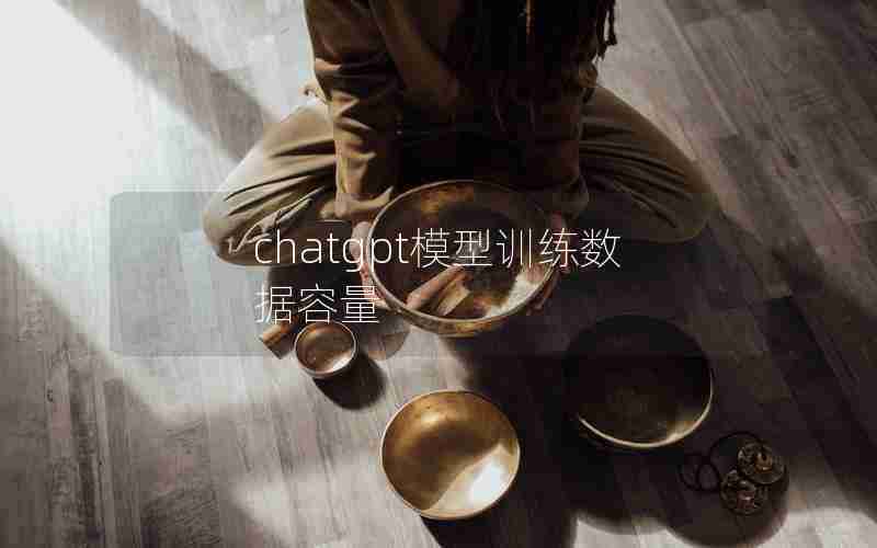 chatgpt模型训练数据容量