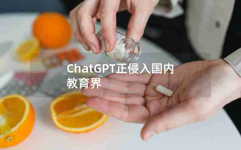 ChatGPT正侵入国内教育界