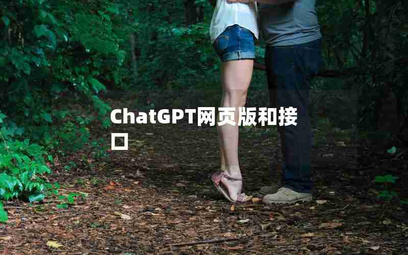 ChatGPT网页版和接口