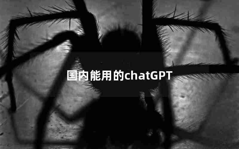 国内能用的chatGPT