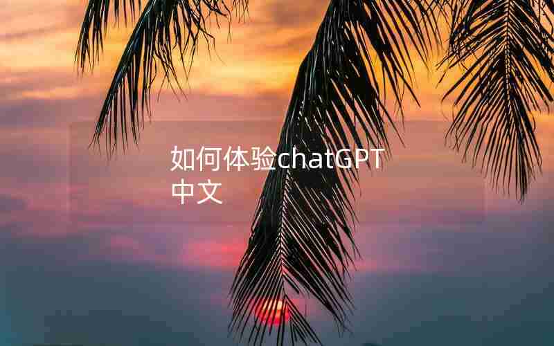 如何体验chatGPT 中文