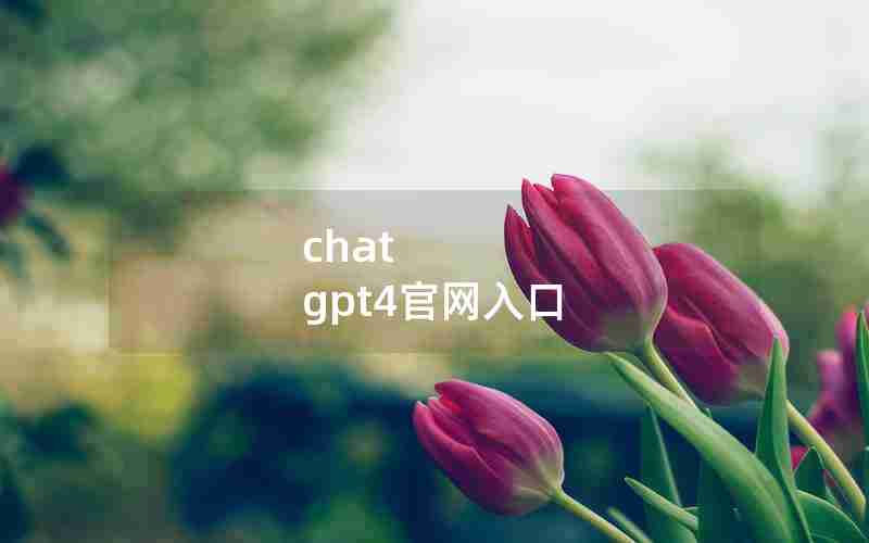 chat gpt4官网入口