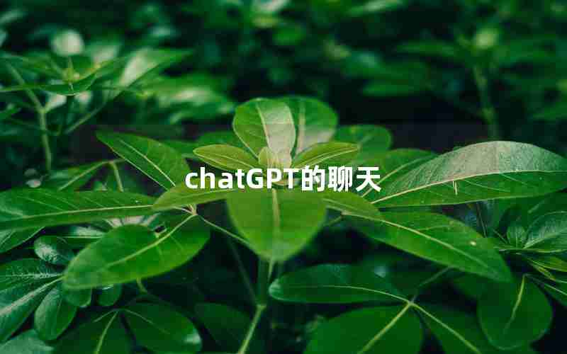 chatGPT的聊天