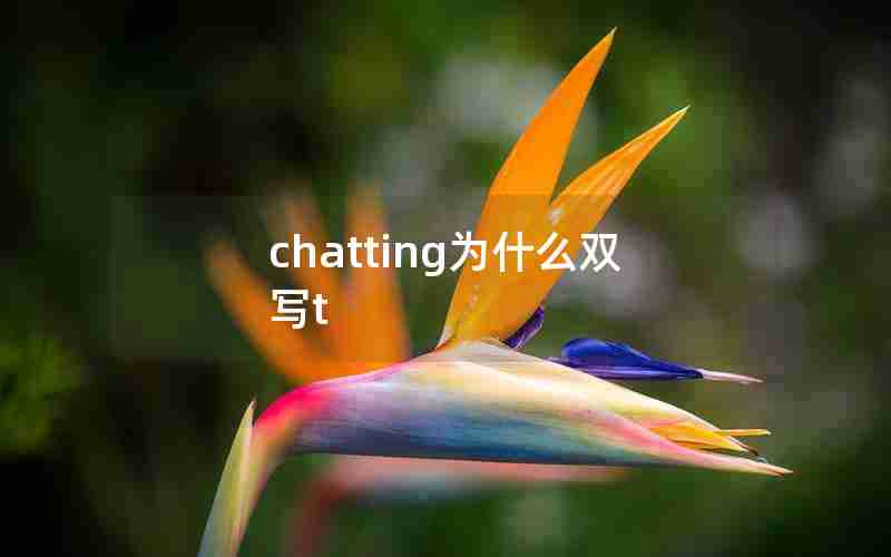 chatting为什么双写t