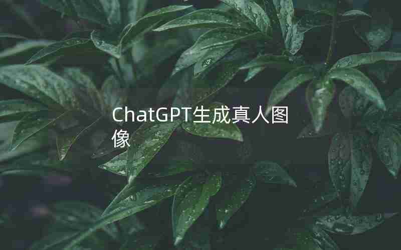 ChatGPT生成真人图像