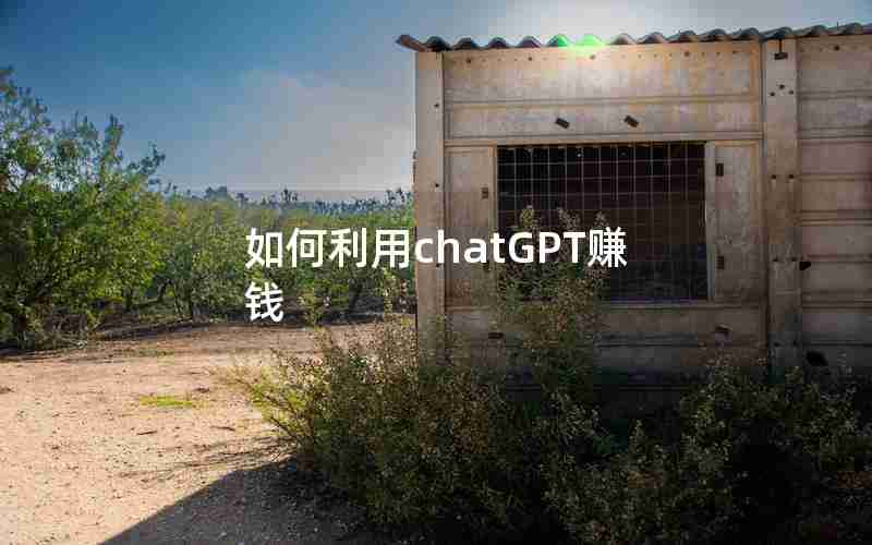 如何利用chatGPT赚钱