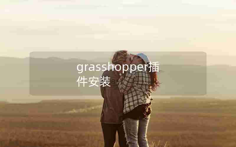 grasshopper插件安装