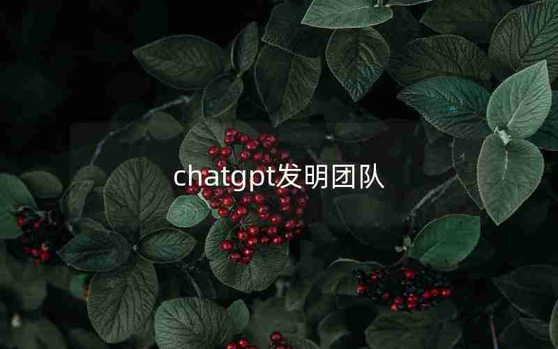 chatgpt发明团队