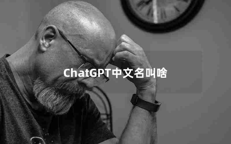 ChatGPT中文名叫啥